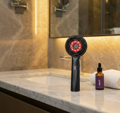 Laser Therapy Hair Growth Comb – Electric Scalp Massager &amp; Hair Oil Applicator Waterproof