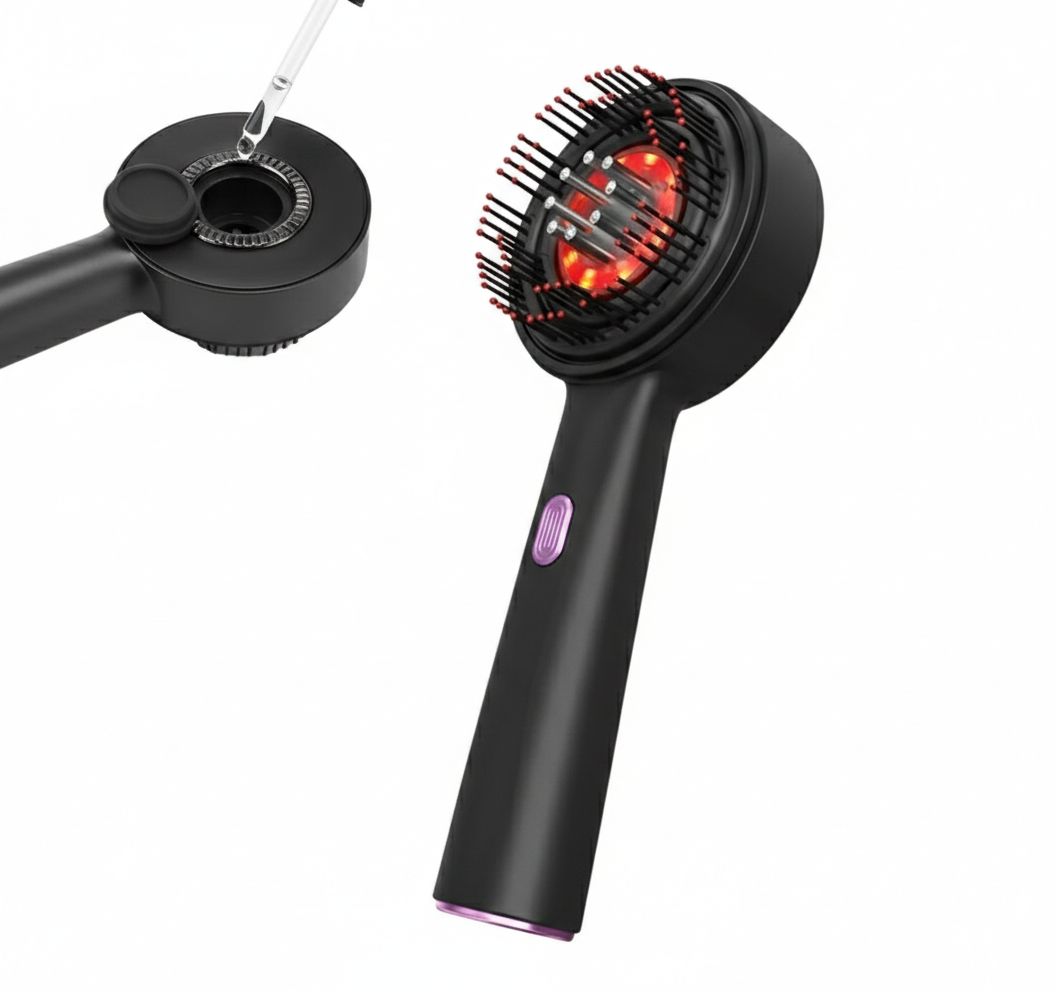 Laser Therapy Hair Growth Comb – Electric Scalp Massager &amp; Hair Oil Applicator Waterproof